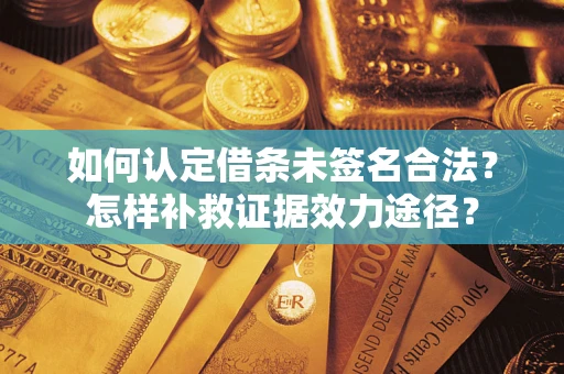 济南如何认定借条未签名合法？怎样补救证据效力途径？